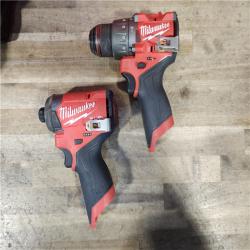 HOUSTON LOCATION - AS-IS Milwaukee 3497-22 12V Brushless Hammer Drill and Impact Driver Combo Kit