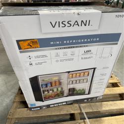 CALIFORNIA NEW VISSANI MINI REFRIGERATOR 43 CU. FT. STAINLESS STEAL FINISH