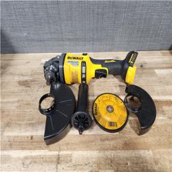 Houston Location AS-IS DEWALT FLEXVOLT 60V MAX Cordless Brushless 4.5 in. to 6 in. Small Angle Grinder with Kickback Brake (Tool Only)