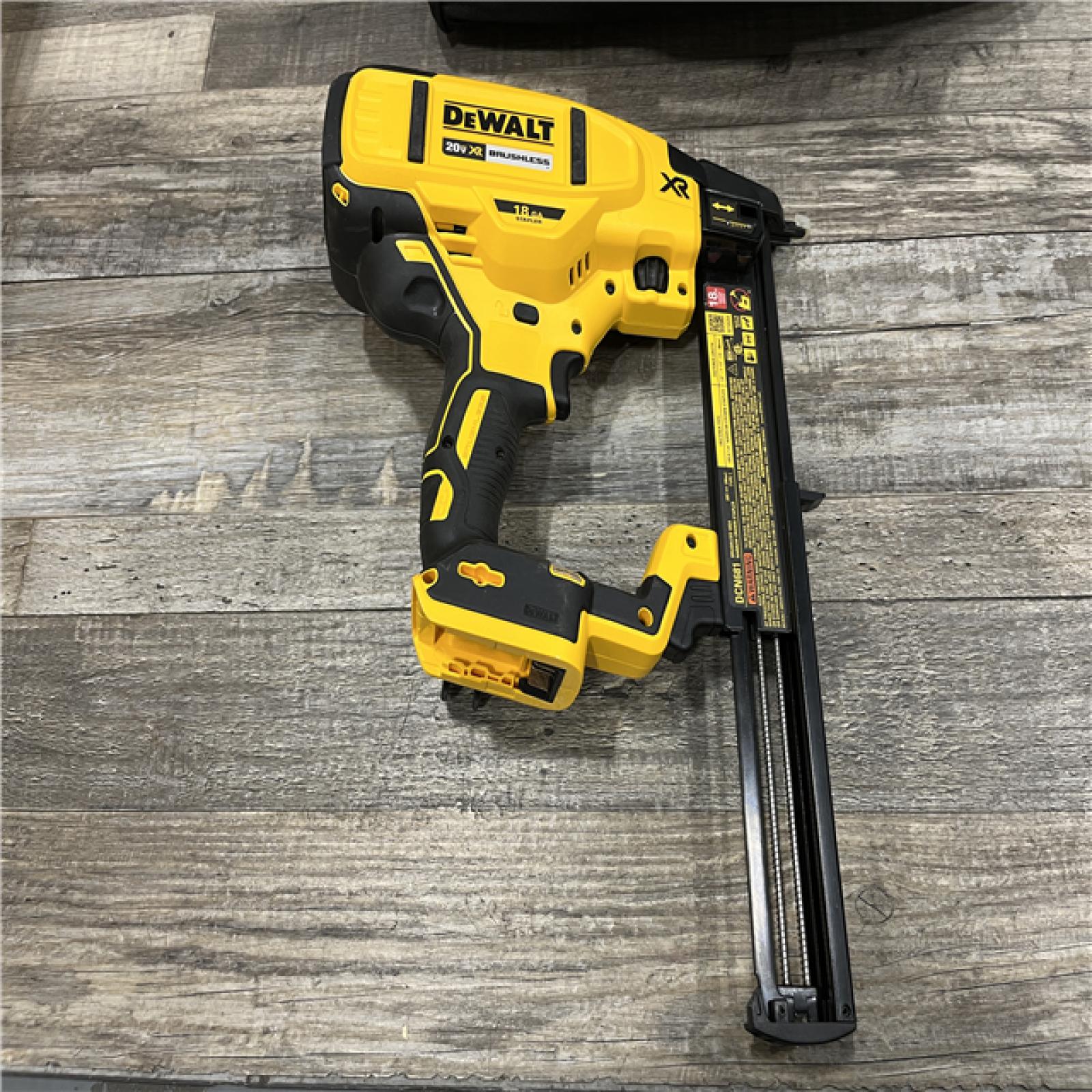 AS-IS DEWALT 20V MAX XR Lithium-Ion Cordless 18-Gauge Narrow Crown Stapler Kit