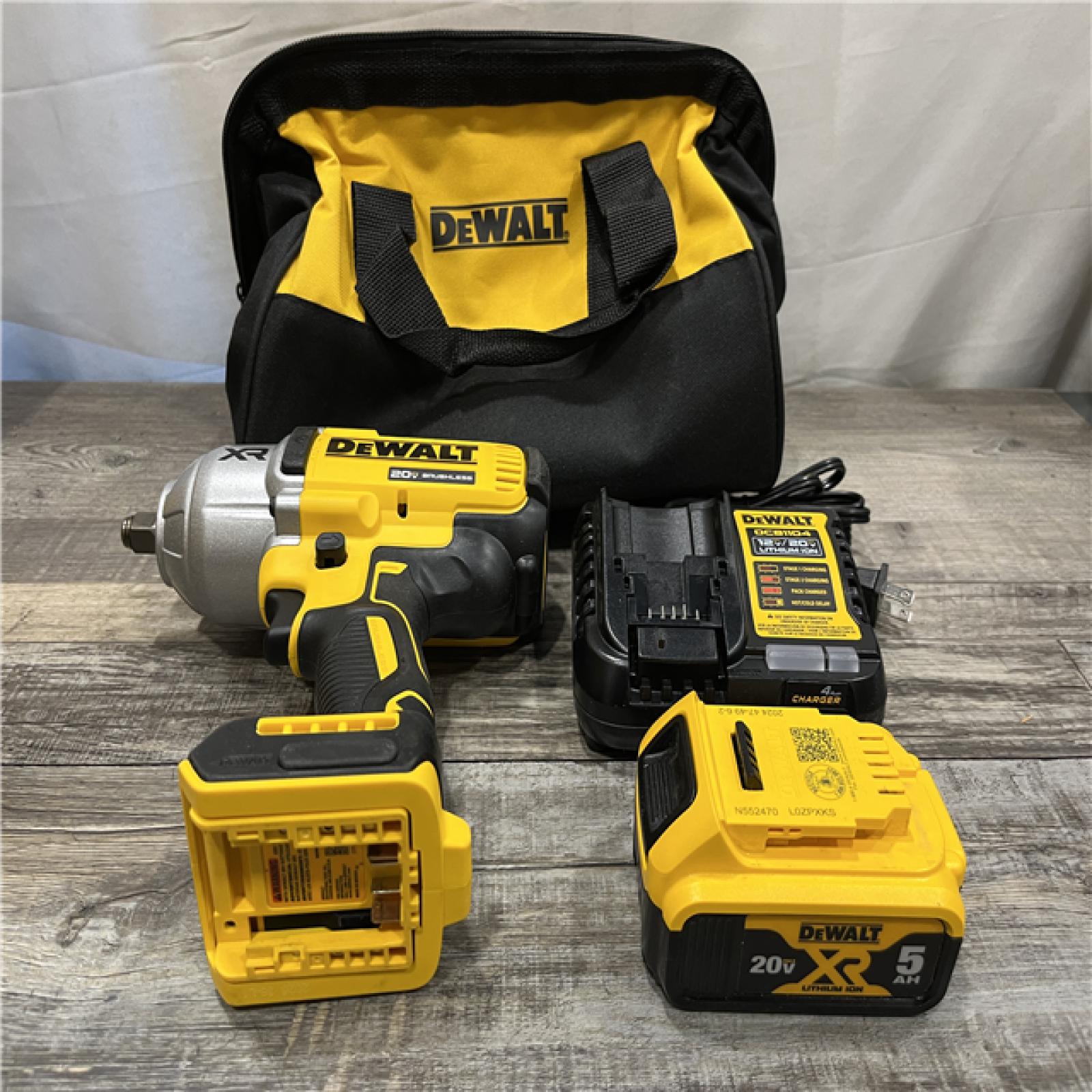 AS-IS DEWALT 20V MAX Lithium-Ion Cordless 1/2 in. Impact Wrench Kit