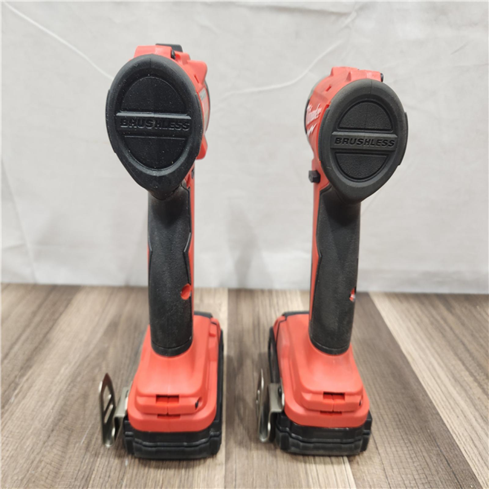 AS-IS- Milwaukee M18 Compact Brushless 2-Tool Combo Kit