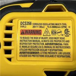 AS-IS DEWALT 20V MAX XR Cordless Brushless 3-Speed Oscillating Multi Tool Kit