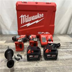 AS-IS Milwaukee FUEL 18V Lithium-Ion Brushless Cordless Hammer Drill and Impact Driver Combo Kit