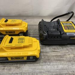 AS-IS DEWALT 20V MAX Lithium-Ion Battery Kit with 5.0Ah and 2.0Ah Battery and Charger