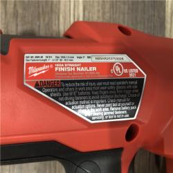 AS-IS Milwaukee FUEL 18-Volt Lithium-Ion Brushless Cordless Gen ll 16-Gauge Straight Finish Nailer (Tool Only)