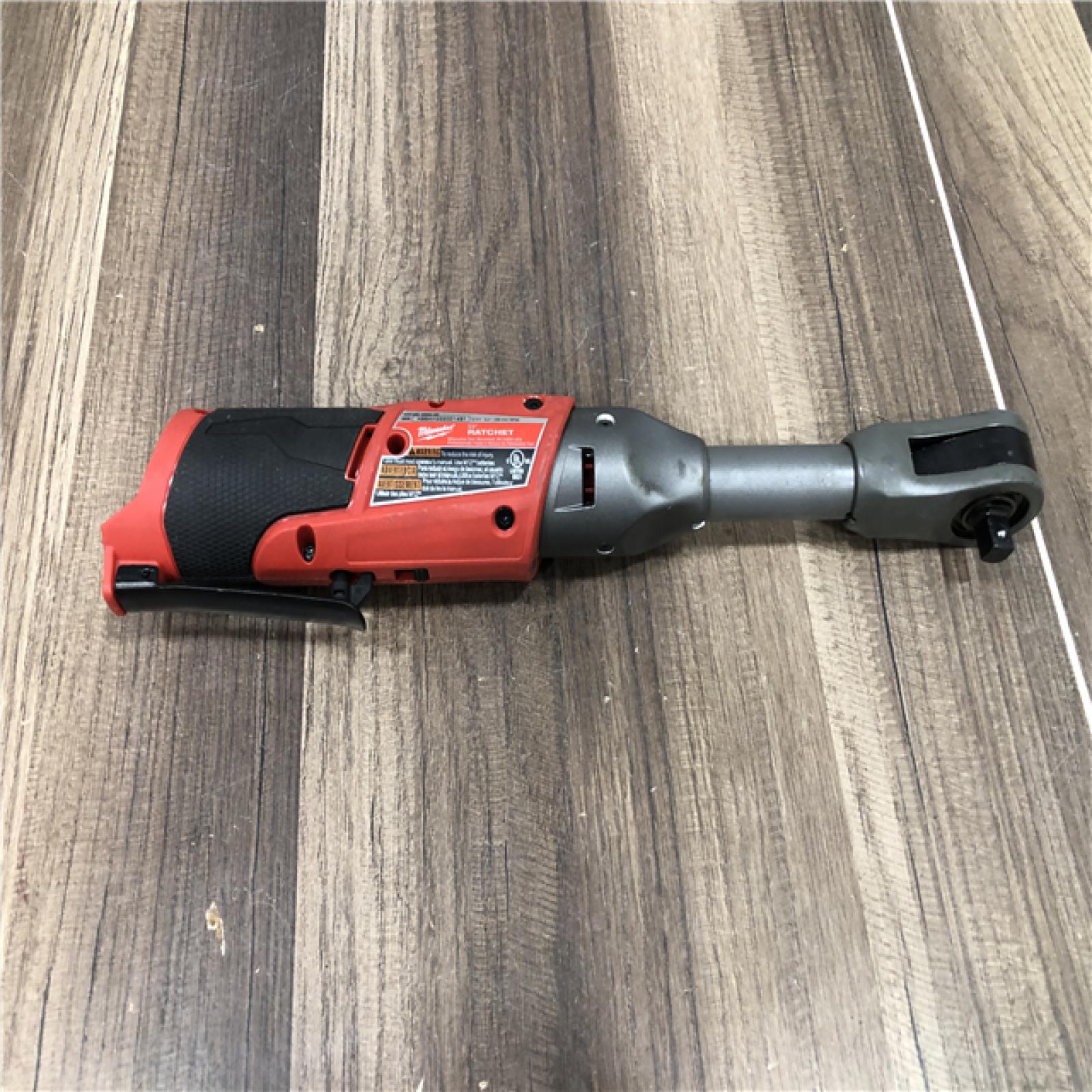 AS-IS Milwaukee FUEL 12V 3/8 in. Lithium-Ion Brushless Cordless Extended Reach Ratchet (Tool-Only)
