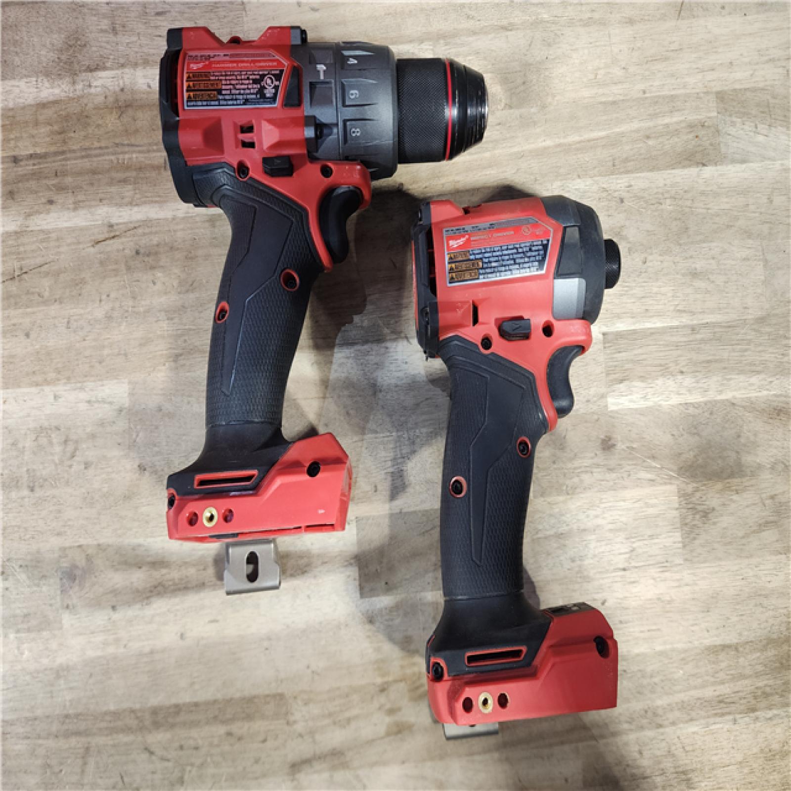 HOUSTON LOCATION - AS-IS MILWAUKEE FUEL 18V Lithium-Ion Brushless Cordless Hammer Drill and Impact Driver Combo Kit (2-Tool) with 2 Batteries