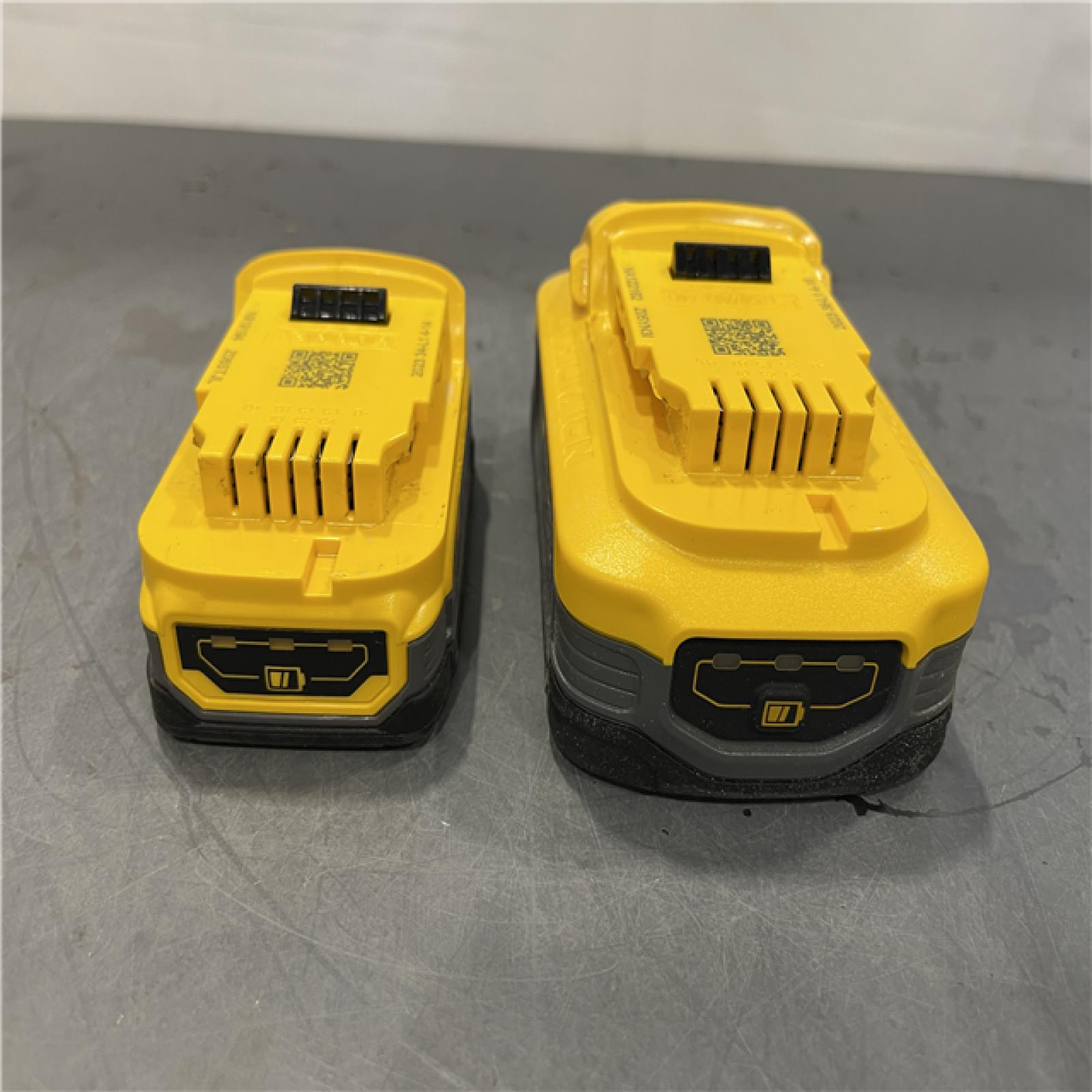 AS-IS - Dewalt 20V MAX POWERSTACK Lithium-Ion Batteries and Charger Starter Kit