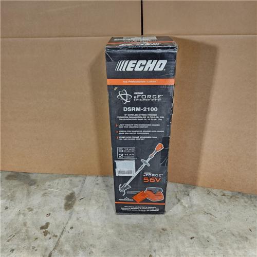 Houston location AS-IS Echo EFORCE 56V 16 in. Brushless Cordless Battery String Trimmer with 2.5Ah Battery and Charger - DSRM-2100C1