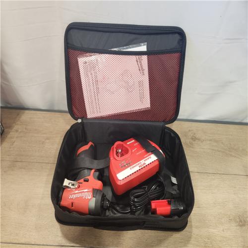 AS-IS- Milwaukee  FUEL 12-Volt Lithium-Ion Brushless Cordless 1/4 in. Hex Impact Driver Compact Kit