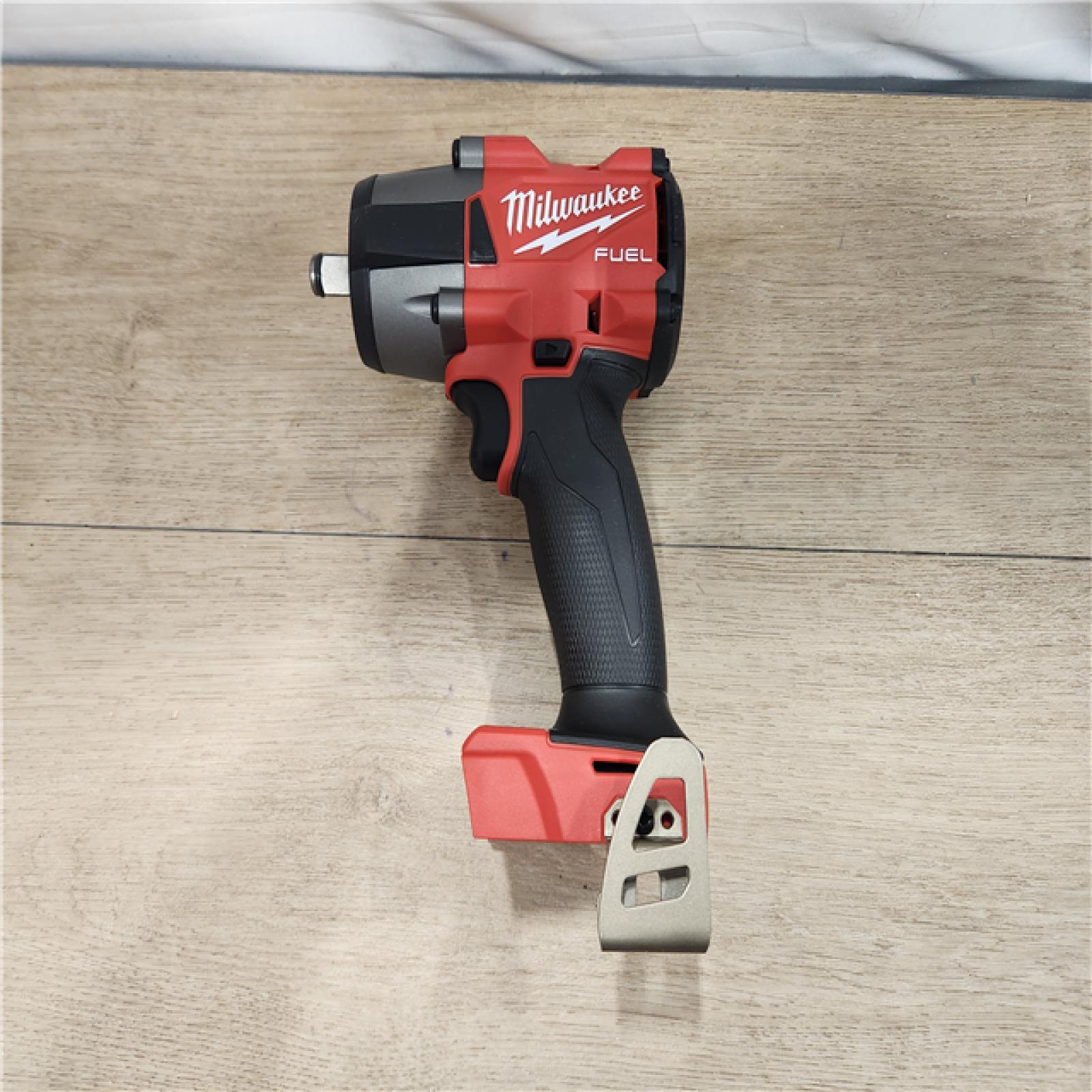 AS-IS- Milwaukee M18 18V Fuel 1/2  Mid-Torque Impact Wrench Cordless Lithium-Ion Brushless with Friction Ring (TOOL ONLY)