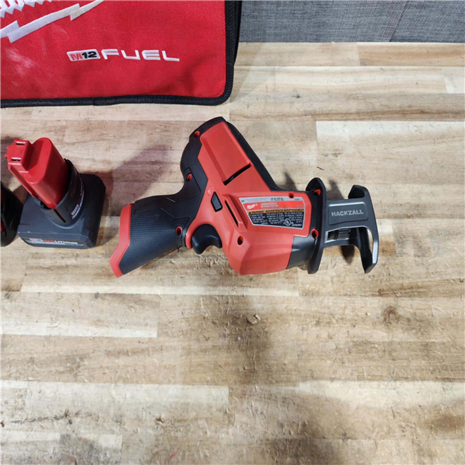 HOUSTON LOCATION - AS - IS Milwaukee FUEL 12V Lithium-Ion Brushless Cordless HACKZALL Reciprocating Saw COMBO KIT