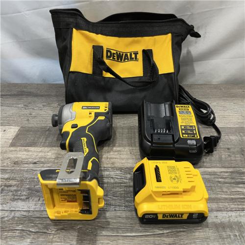 AS-IS DEWALT Atomic 20V Max Lithium-Ion Brushless Cordless Compact 1/4 in. Impact Driver Kit