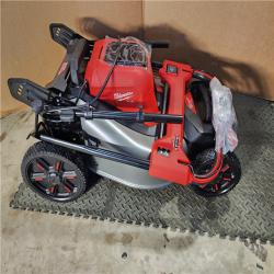 HOUSTON LOCATION - AS-IS Milwaukee M18 FUEL Brushless Cordless 21 in. Walk Behind Dual Battery Self-Propelled Mower Kit W/ RAPID CHARGER