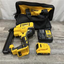AS-IS DEWALT 20V MAX XR Lithium-Ion Cordless 18-Gauge Narrow Crown Stapler Kit