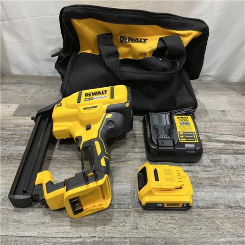 AS-IS DEWALT 20V MAX XR Lithium-Ion Cordless 18-Gauge Narrow Crown Stapler Kit