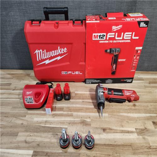 HOUSTON LOCATION - AS-IS (APPEARS LIKE NEW) Milwaukee M12 FUEL ProPEX Expander Tool Kit with 1/2 in. - 1 in.