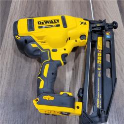 AS-IS  DeWalt  20V 16 Gauge Cordless Angled Finish Nailer Kit W/ 1 Ah Battery