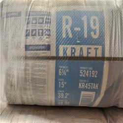 Phoenix Location NEW Knauf Insulation R-19 EcoRoll Kraft Faced Fiberglass Insulation Roll 15 in. x 39.2 ft. x 6-1/4 in. (881 SF/ 18 Total) Pallet