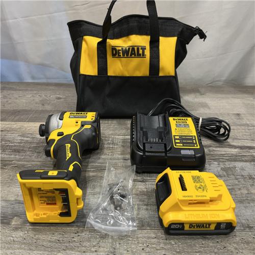 AS-IS DEWALT Atomic 20V Max Lithium-Ion Brushless Cordless Compact 1/4 in. Impact Driver Kit
