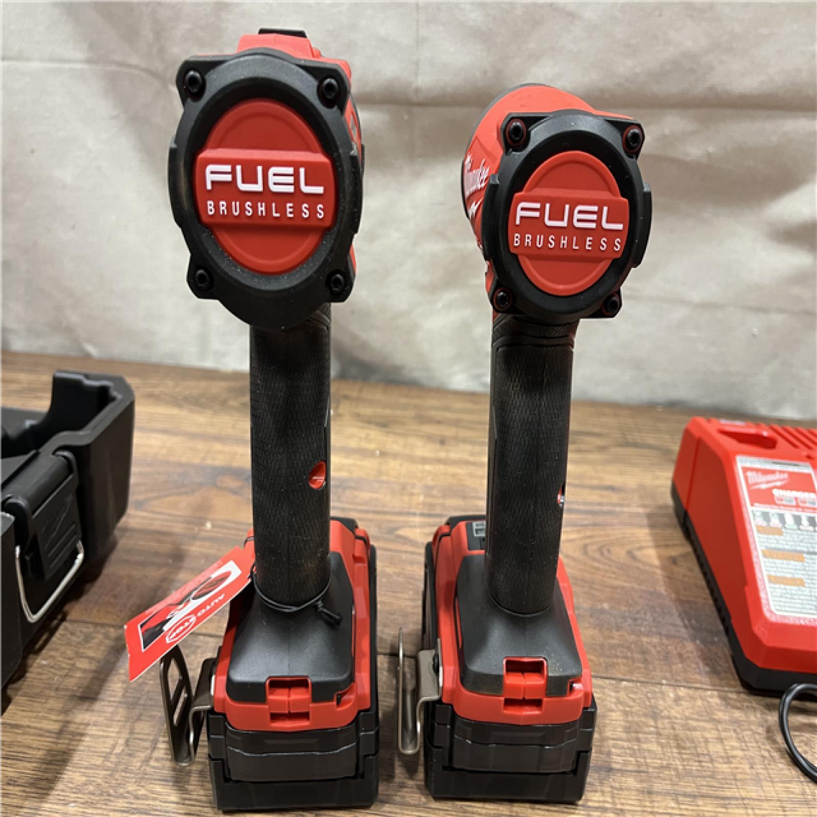 AS-IS Milwaukee M18 FUEL 18V Lithium-Ion Brushless Cordless Hammer Drill and Impact Driver Combo Kit (2-Tool) with 2 Batteries