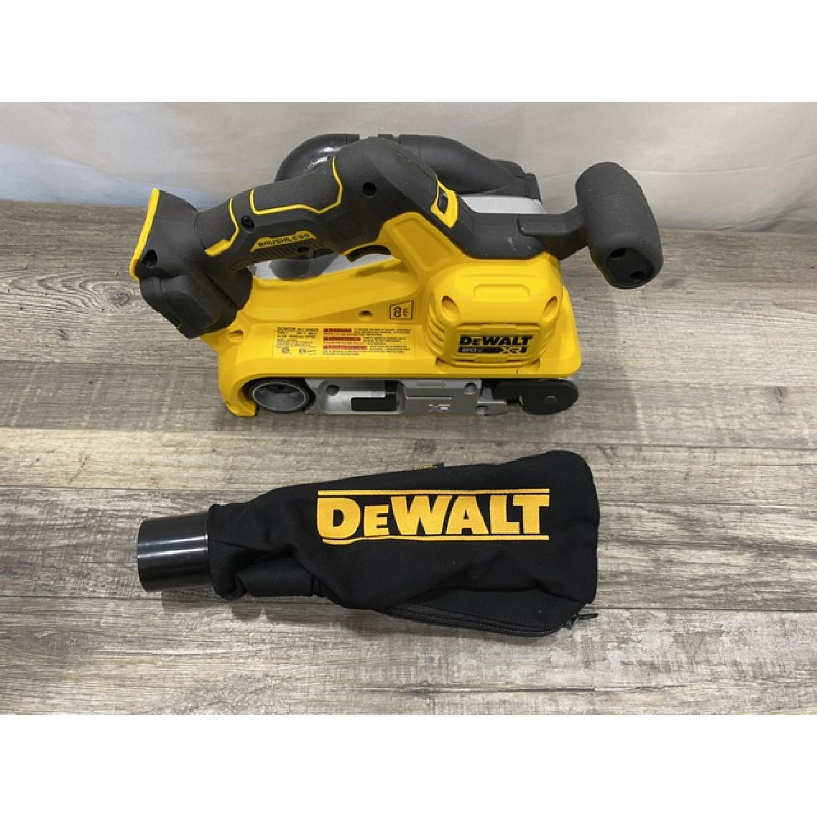 AS-IS DEWALT 20V MAX* XR Brushless Cordless Belt Sander (Tool-Only)