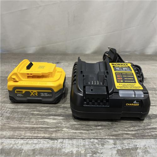 AS-IS DEWALT 20V MAX XR POWERSTACK Lithium-Ion Battery Starter Kit with 3.5Ah Battery and Charger