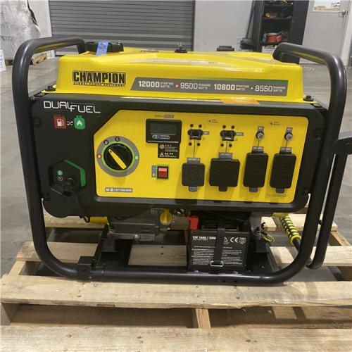 Dallas Location - As-Is  Champion Power Equipment 12 000/9 500-Watt Gasoline Portable Generator