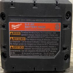AS-IS Milwaukee 12V Lithium-Ion XC High Output 5.0 Ah Battery Pack (2-Pack) Starter Kit with Charger