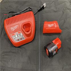 AS-IS Milwaukee Men's Large 12-Volt Lithium-Ion Cordless Axis Black Heated Vest Kit