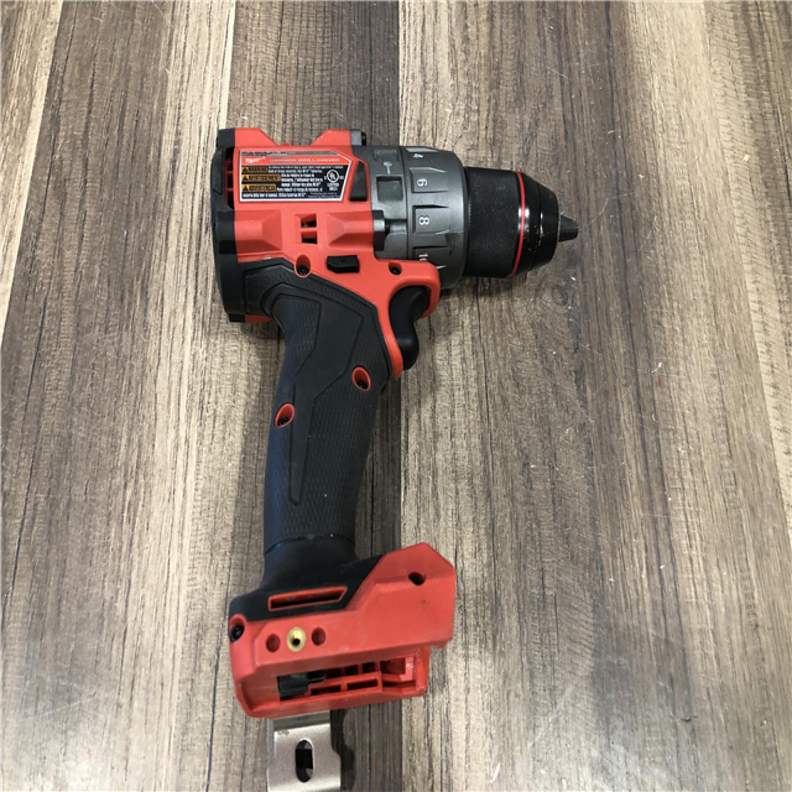 AS-IS Milwaukee  FUEL 18V Lithium-Ion Brushless Cordless 1/2 in. Hammer Drill/Driver (Tool-Only)