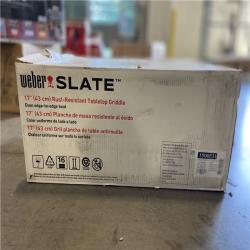 DALLAS LOCATION - Weber Slate Tabletop Griddle 1-Burner Liquid Propane Gas Portable 17 in. Flat Top Grill in Black