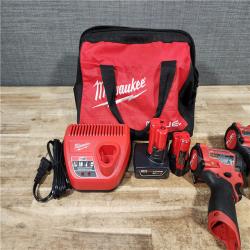 HOUSTON LOCATION - AS - IS Milwaukee 2 Tool Combo Kit W/ (2) Battery & Charger