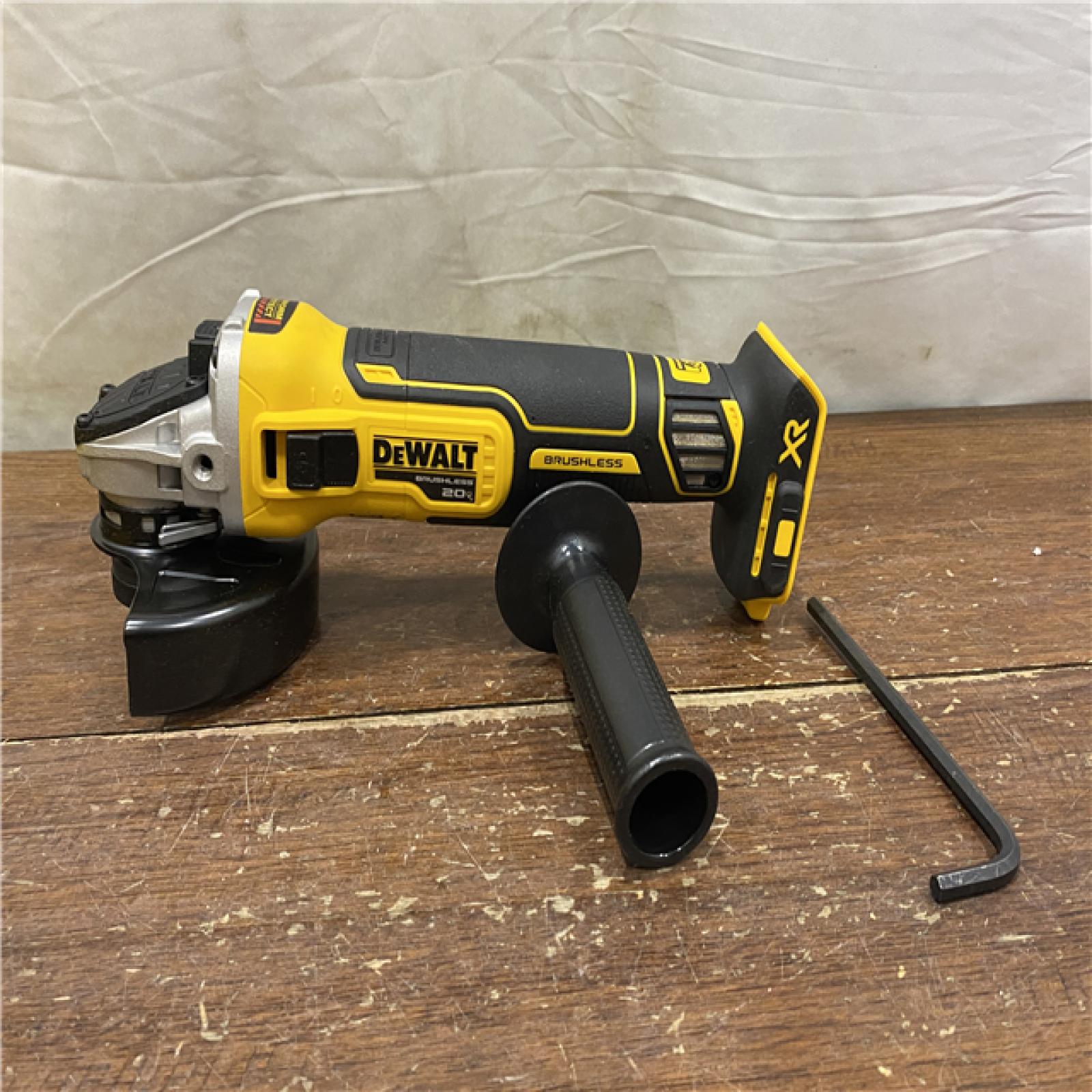 AS-IS DeWalt DCG405B 20V Max XR 4.5-Inch Slide Switch Small Angle Grinder (Tool Only)
