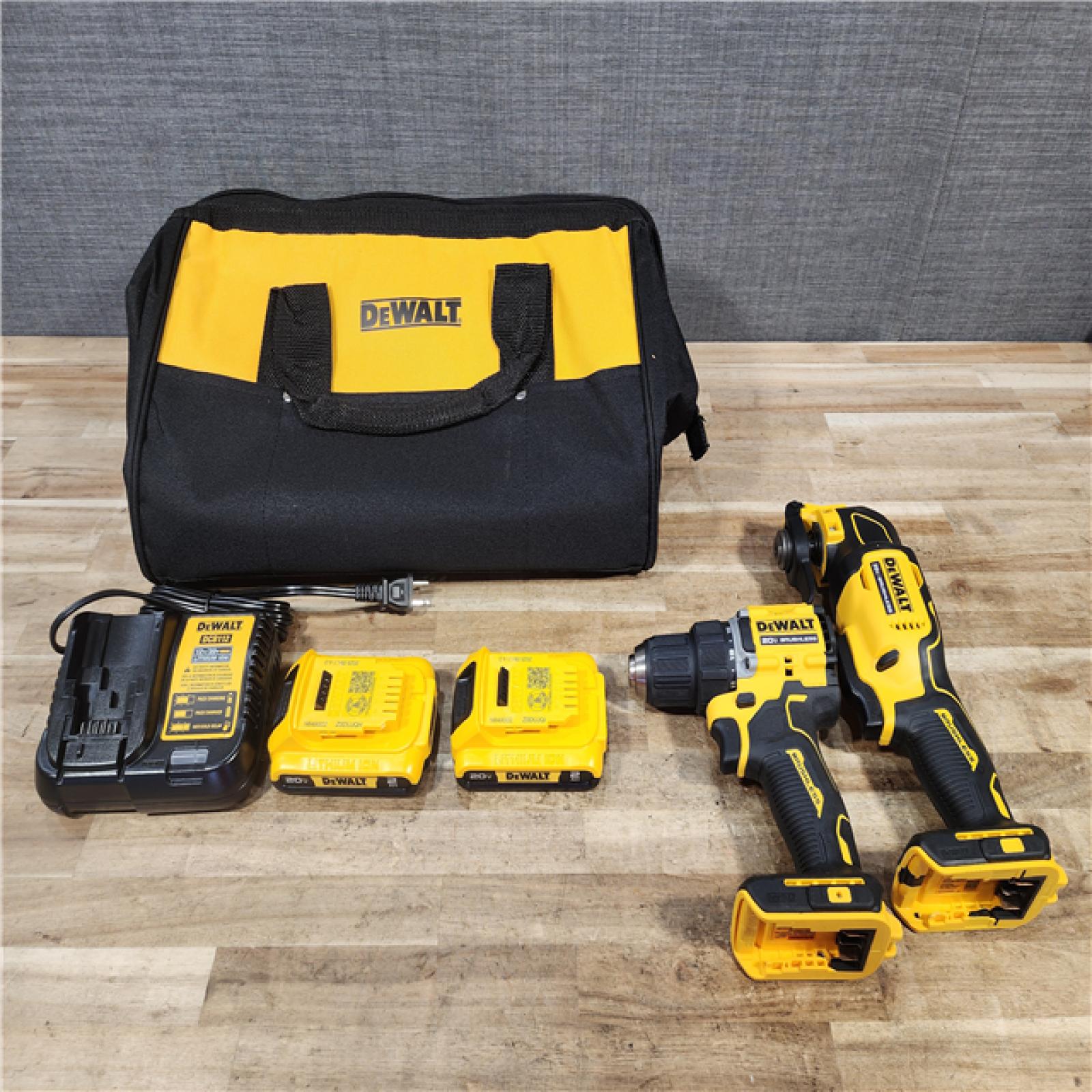 HOUSTON LOCATION - AS - IS DEWALT ATOMIC 20-Volt Lithium-Ion Cordless Brushless (2-Tool) Combo Kit