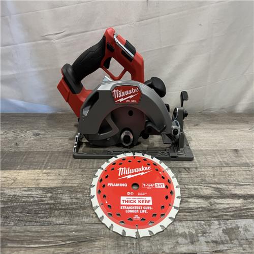 AS-IS Milwaukee FUEL 18V Lithium-Ion Brushless Cordless 7-1/4 in. Circular Saw (Tool-Only)