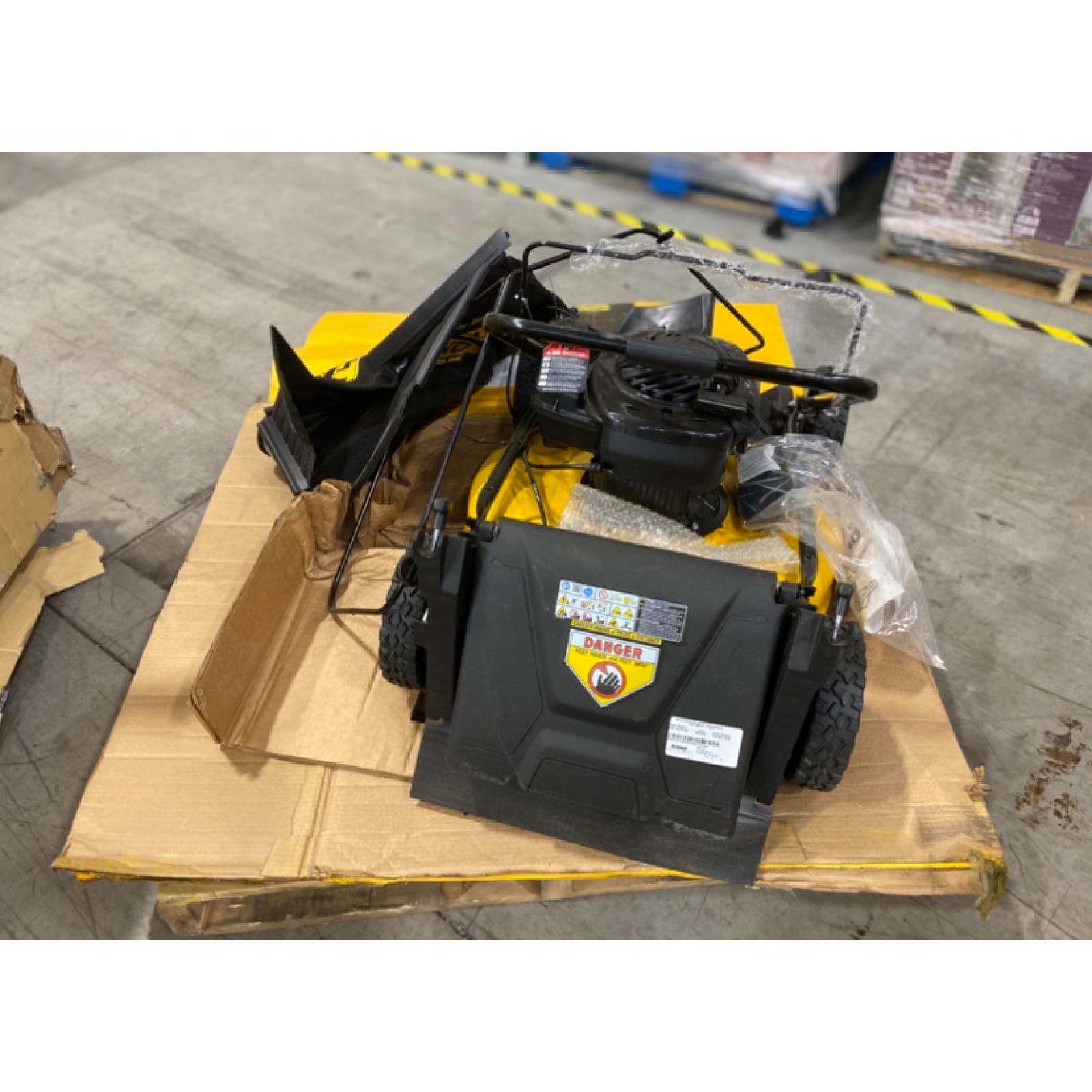DALLAS LOCATION - DEWALT 21 in. 150cc Briggs and Stratton 625ex Engine Rear Wheel Drive 2-in-1 Gas Self Propelled Walk Behind Lawn Mower