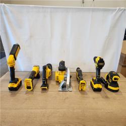 AS-IS- DEWALT 20V Lithium-Ion Cordless 7-Tool Combo Kit