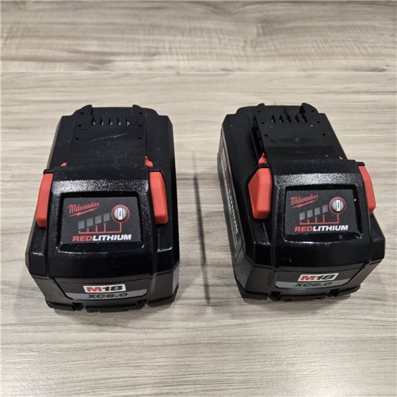 AS-IS Milwaukee 18-Volt Lithium-Ion High Output Starter Kit with Two 6.0 Ah Battery and Charger