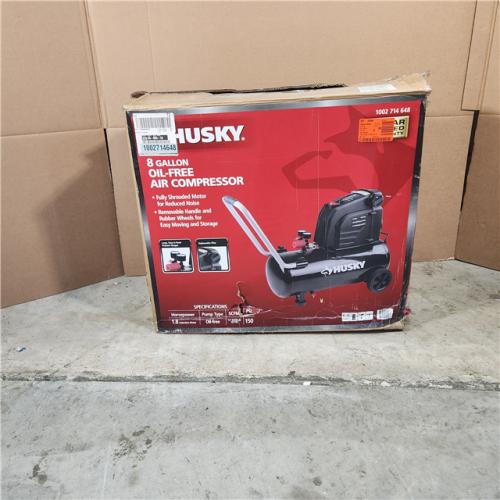Houston location- AS-IS Husky 8G 150 PSI Hotdog Air Compressor Appears in new condition