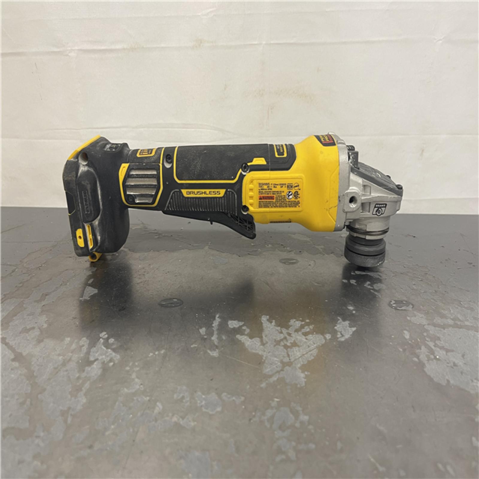 AS-IS- DeWalt 20V XR Cordless 4-1/2. in. to 5 in. Variable Speed Angle Grinder (Tool Only)