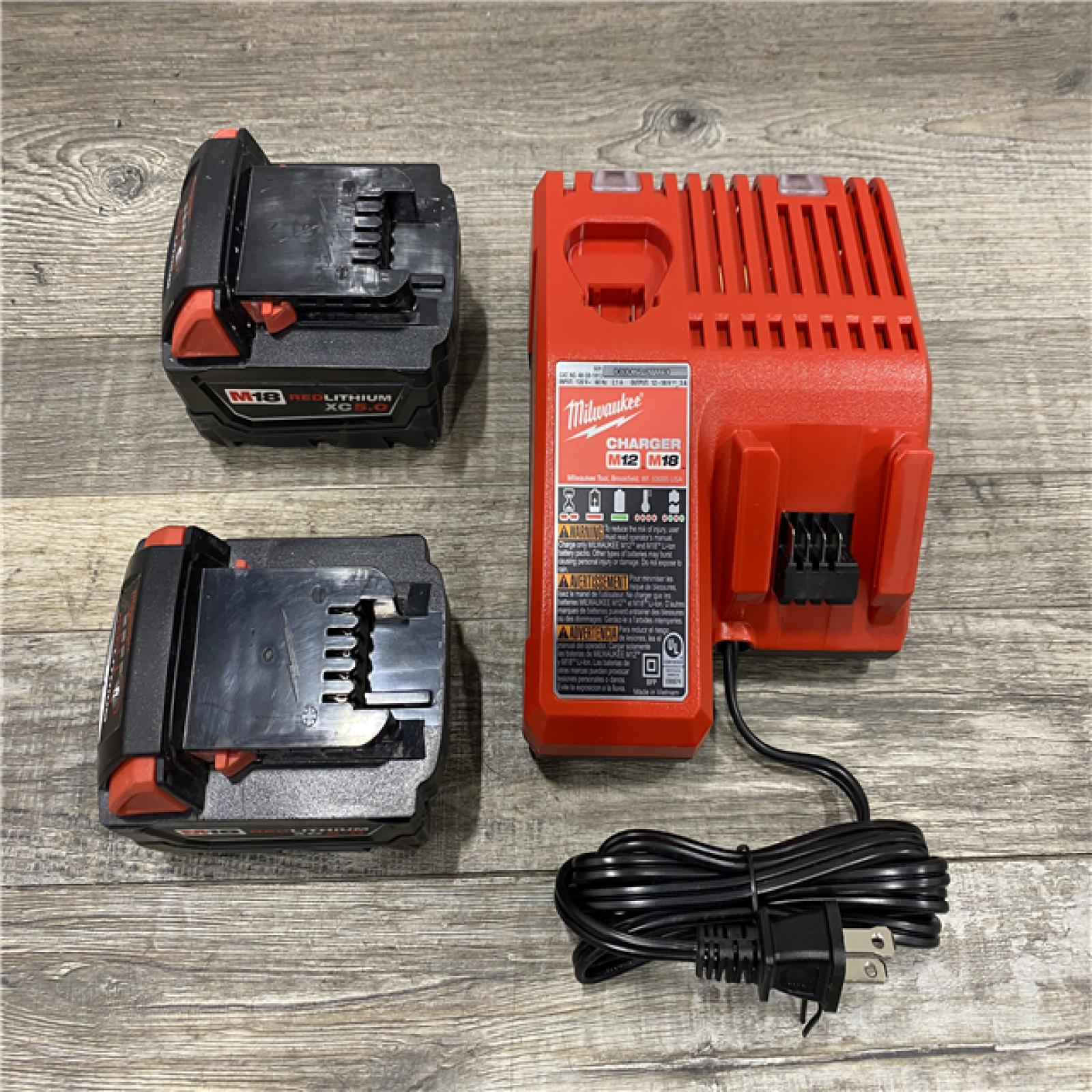 AS-IS Milwaukee 18-Volt Lithium-Ion XC Starter Kit