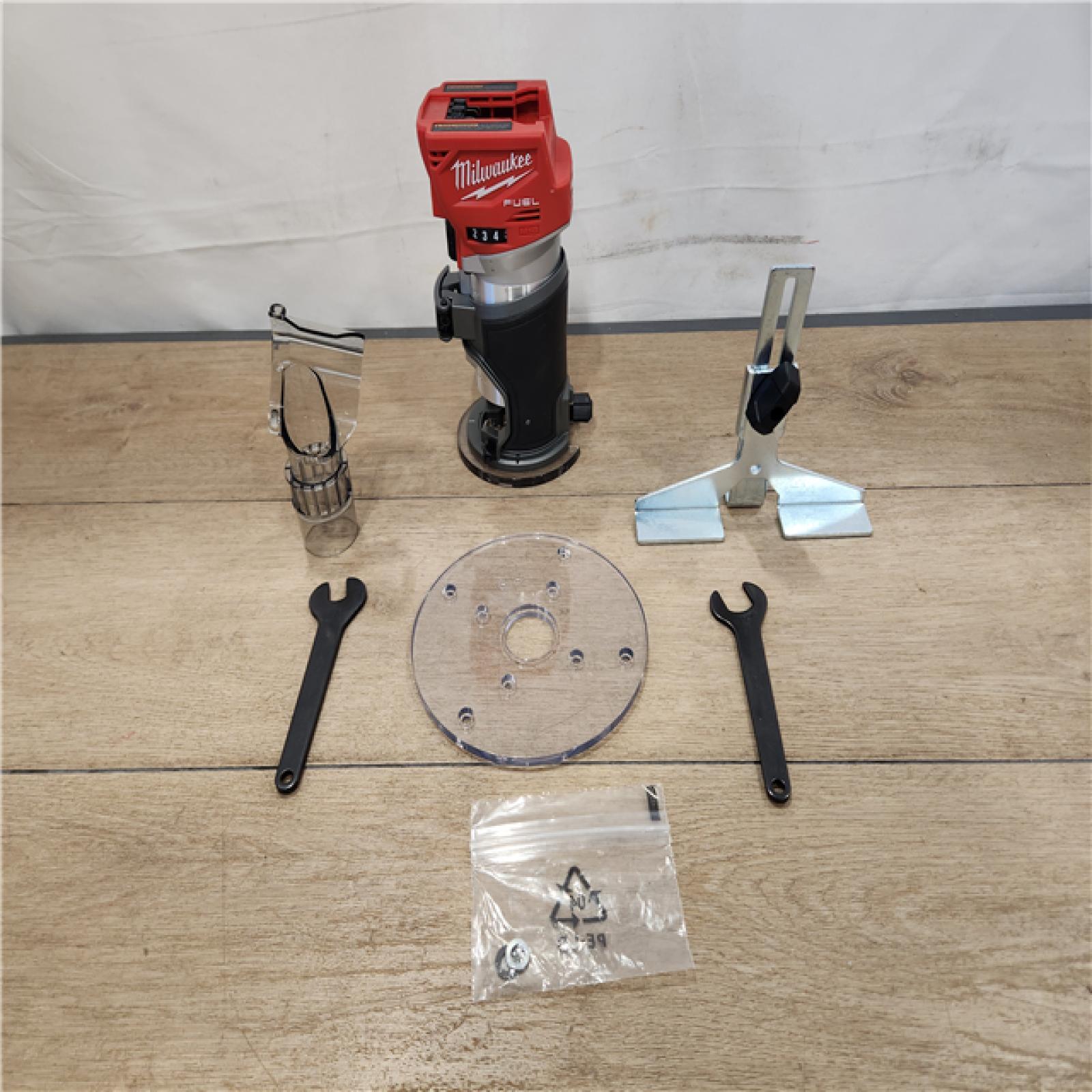 AS-IS- Milwaukee M18 FUEL 18V Cordless Li-Ion Compact Router - Bare Tool