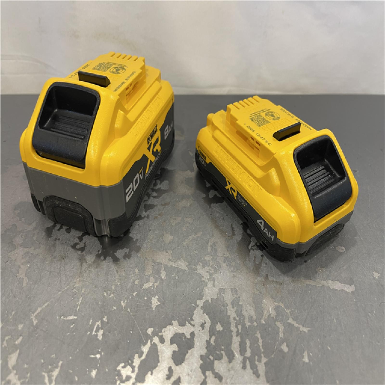 AS-IS - DeWalt 20V XR Lithium-Ion Starter Pack with 8.0 Ah and 4.0 Ah Battery Packs and Charger