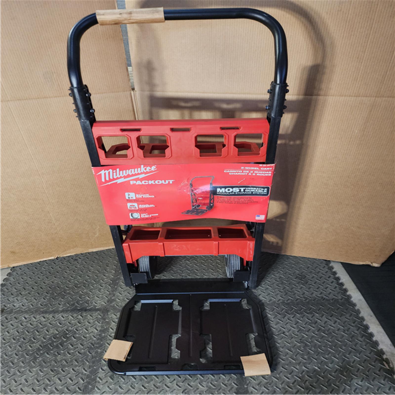 HOUSTON LOCATION - AS-IS Milwaukee PACKOUT 2-Wheel Cart