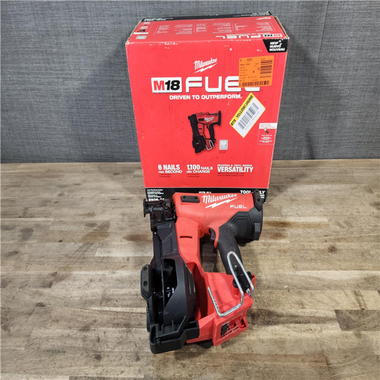 HOUSTON LOCATION - AS-IS Milwaukee M18 FUEL 18-Volt Lithium-Ion Brushless Cordless Coil Roofing Nailer (Tool Only)