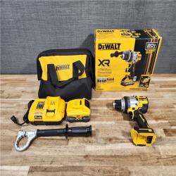 HOUSTON LOCATION - AS-IS (APPEAR LIKE NEW) DEWALT 20V XR Lithium-Ion Cordless Hammer Drill Kit (Battery & Charger)