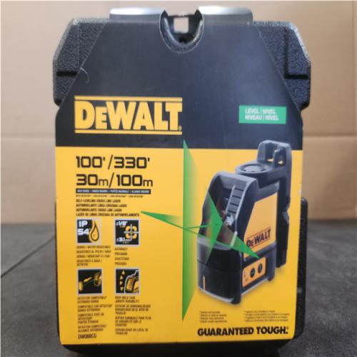 Phoenix NEW DEWALT 100 ft. Green Self-Leveling Cross Line Laser Level with (3) AA Batteries & Case
