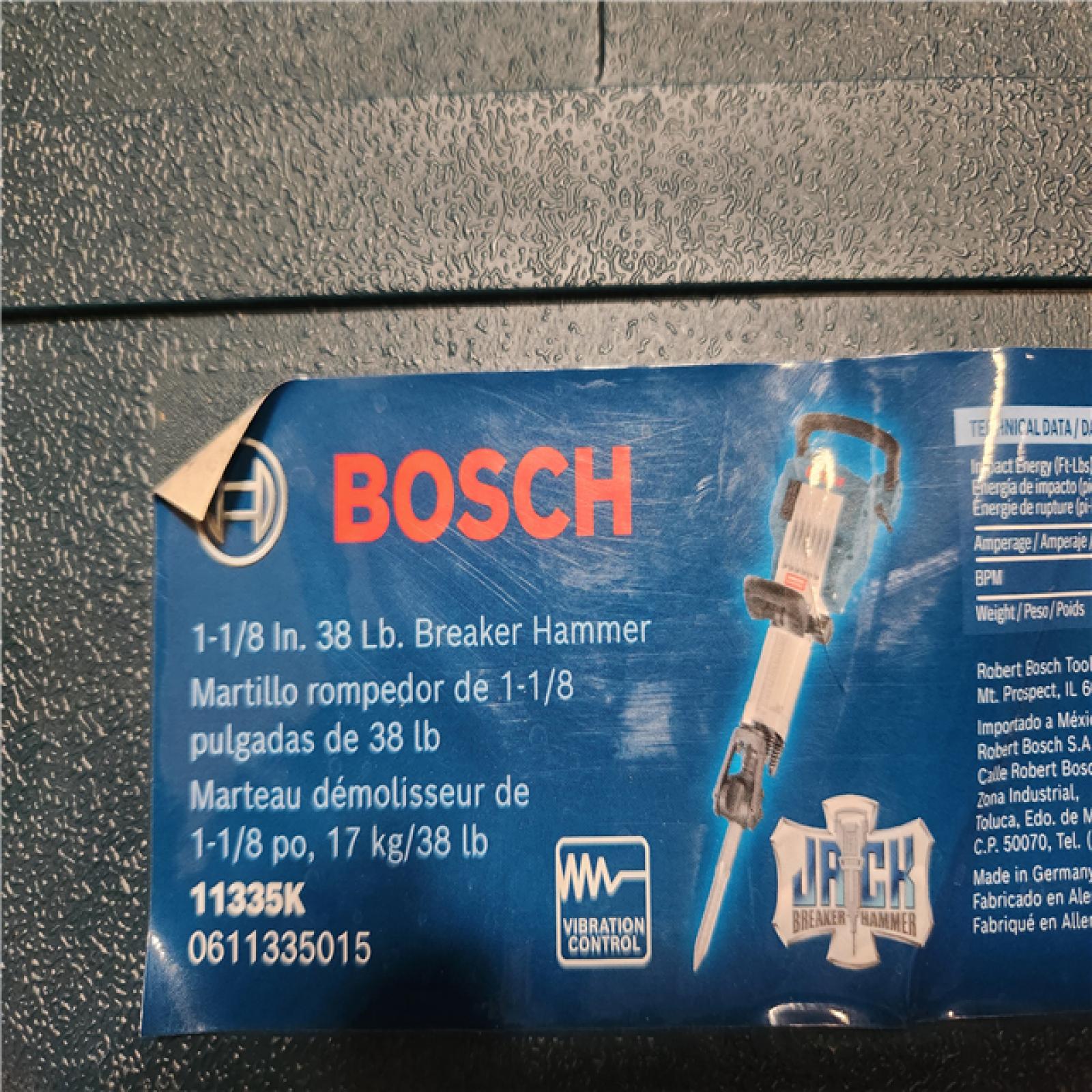 Phoenix Bosch 15 Amp 1-1/8 in. Corded Concrete Electric Hex Breaker Hammer Kit with Hard Carrying Case with Wheels